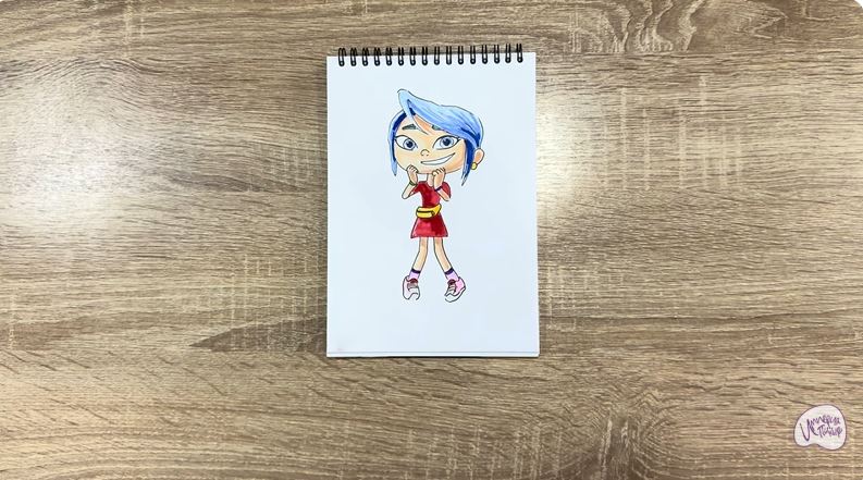 Рисуем Ксю из «Живой гараж»