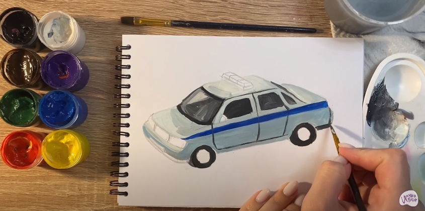 Рисуем Машина ДПС