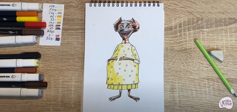 Рисуем Ванда из "Монстры на каникулах"