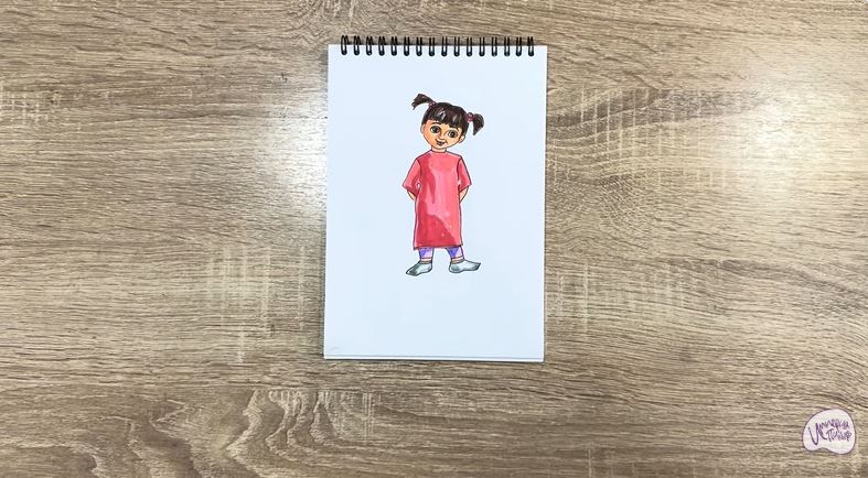 Рисуем Бу из «Корпорации монстров»