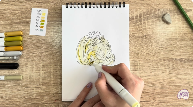 Рисуем Пишмание с фисташками