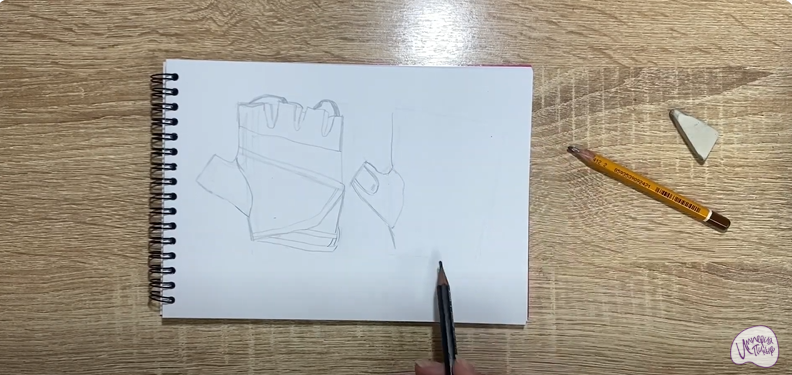 Рисуем Перчатки для фитнеса