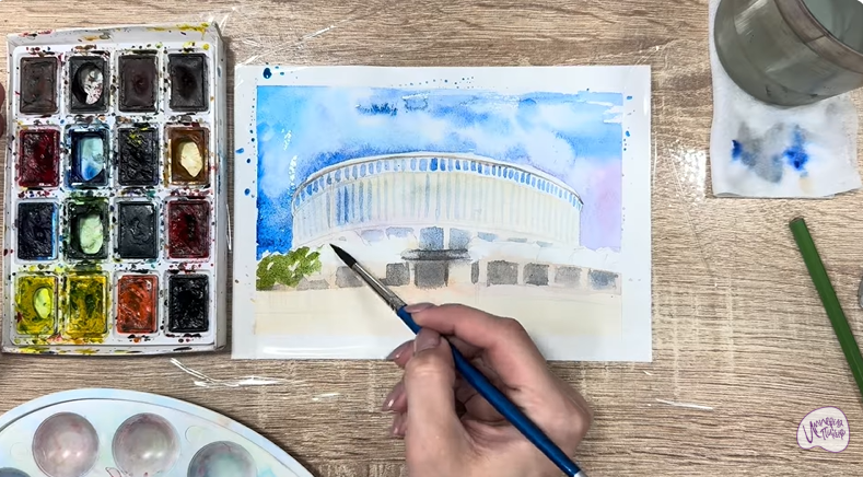 Рисуем Стадион Краснодар