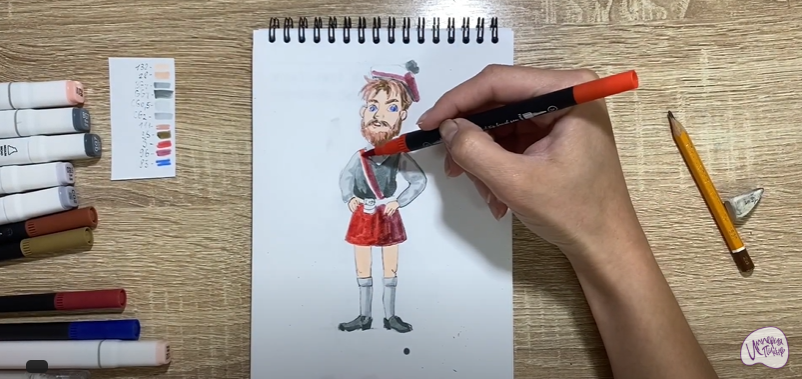 Рисуем Шотландец