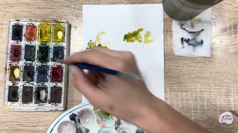 Рисуем Бархат амурский