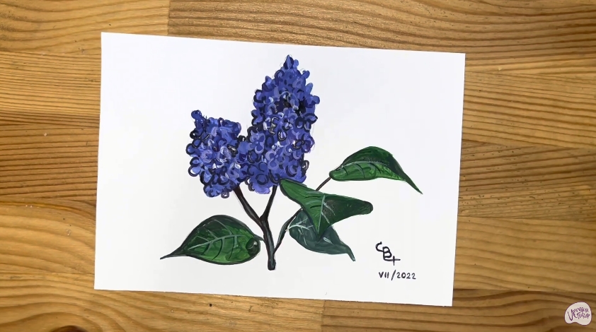 Рисуем Сирень