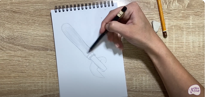 Рисуем Консервный нож