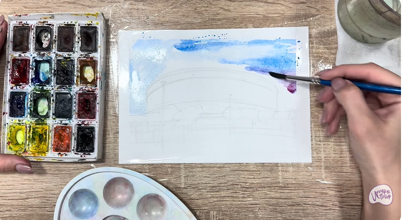 Рисуем Стадион Краснодар