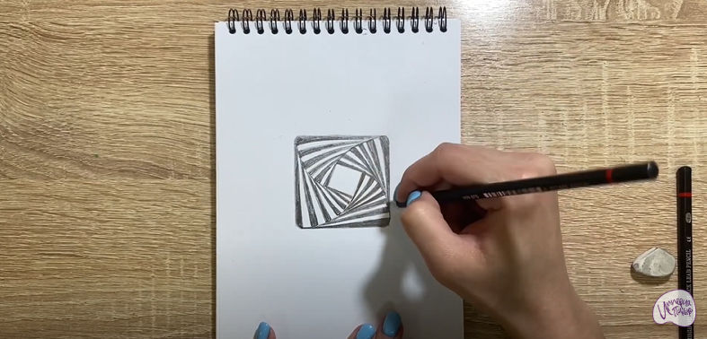 Рисуем Оптическая иллюзия