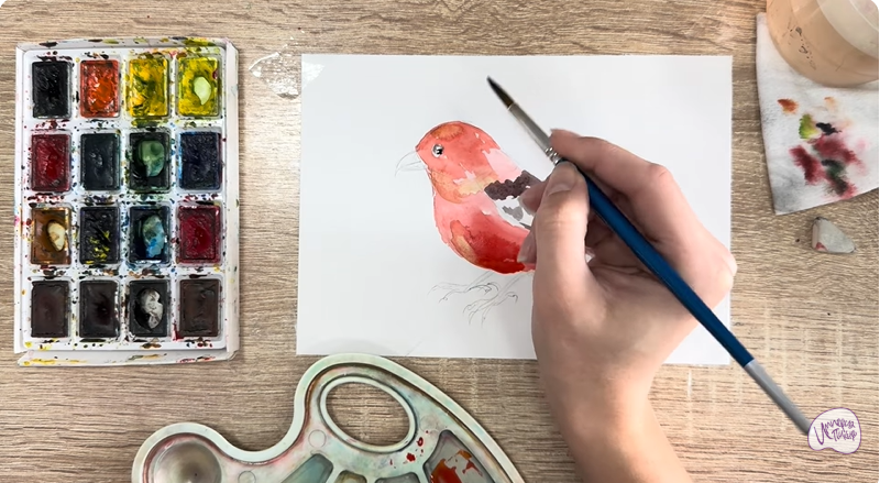 Рисуем Клест - еловик