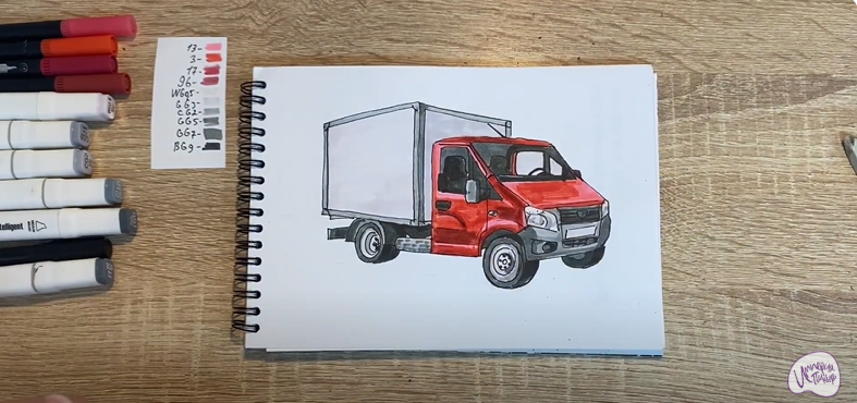 Рисуем Газель