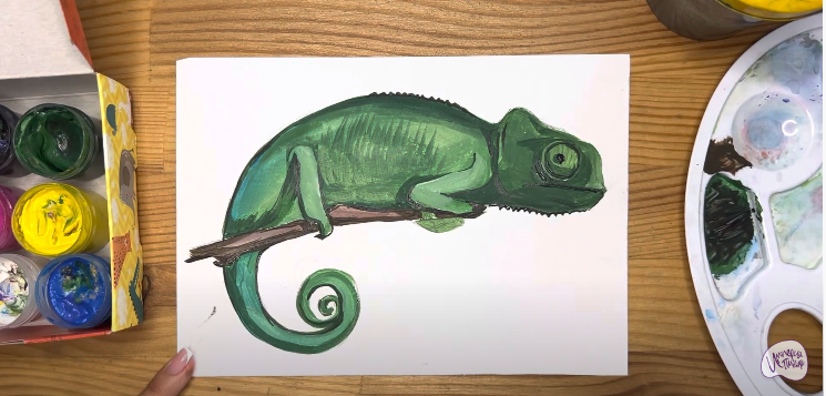 Рисуем Хамелеон