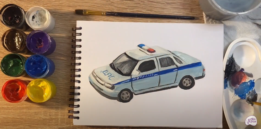 Рисуем Машина ДПС