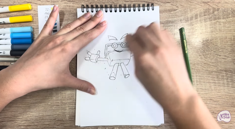 Рисуем Мозг из "Живой гараж"