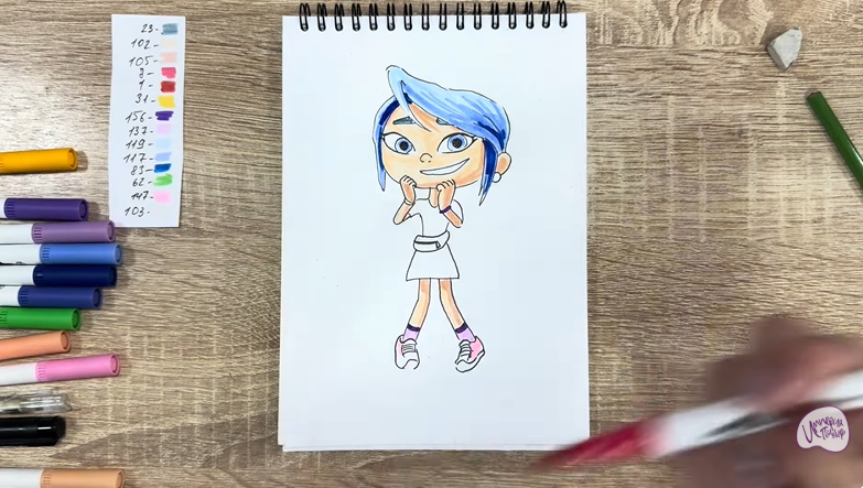 Рисуем Ксю из «Живой гараж»