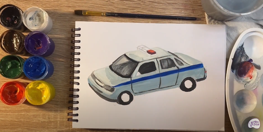 Рисуем Машина ДПС