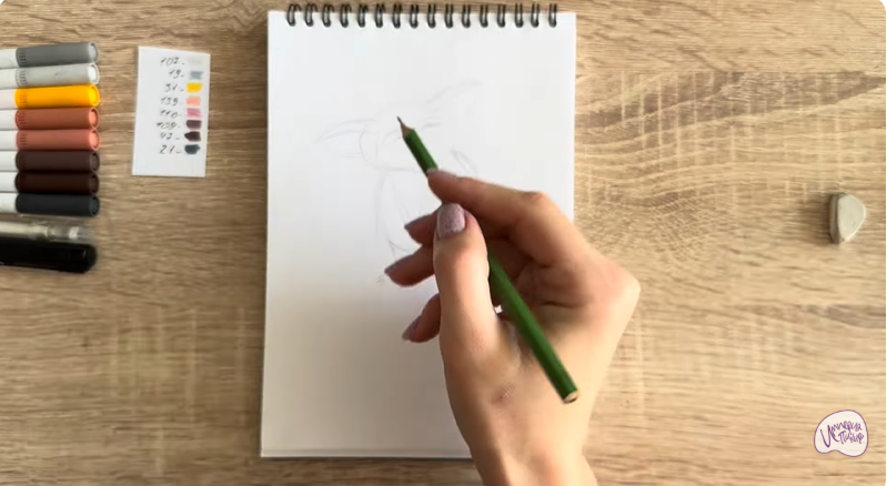 Рисуем Морис из "Мадагаскар"