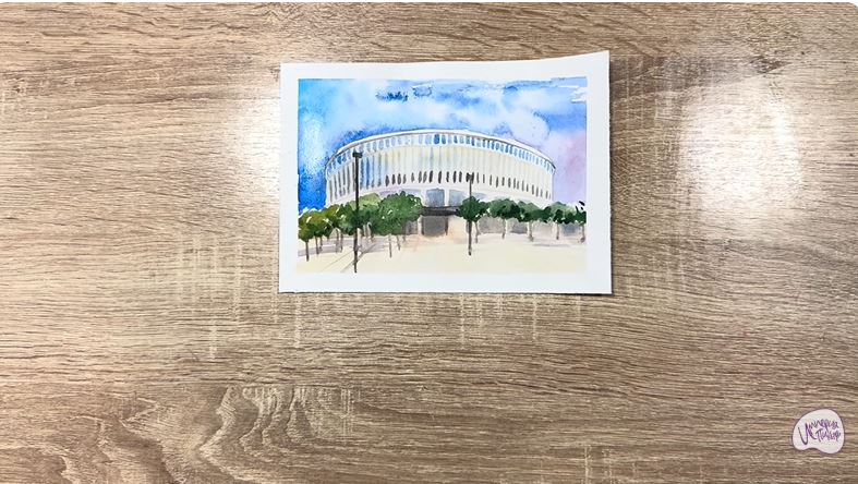 Рисуем Стадион Краснодар