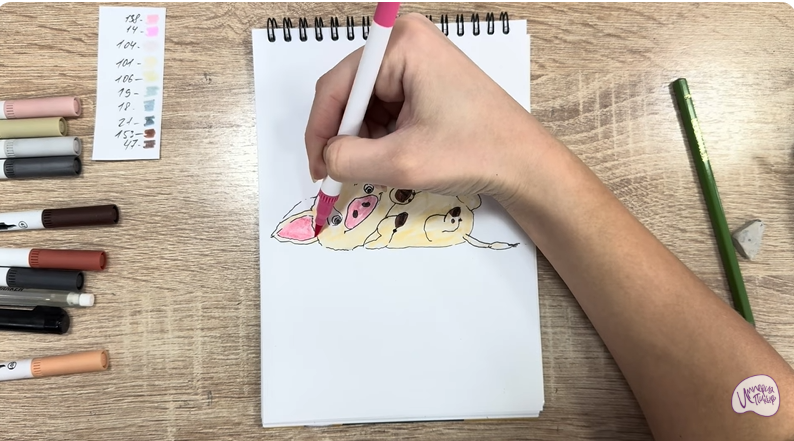 Рисуем Пуа из "Моана"