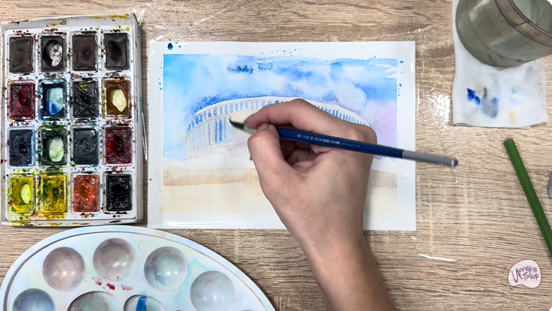 Рисуем Стадион Краснодар