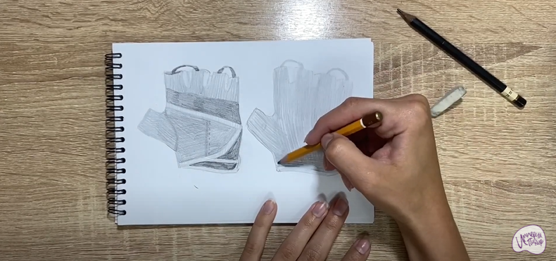 Рисуем Перчатки для фитнеса