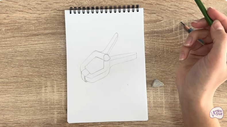 Рисуем Пластиковый зажим