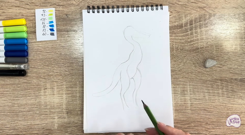 Рисуем Веган из «Доктор Динозавров»