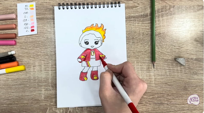 Рисуем Эмбер Синнамон