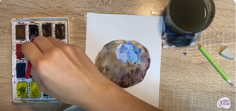 Рисуем Саркосома шаровидная