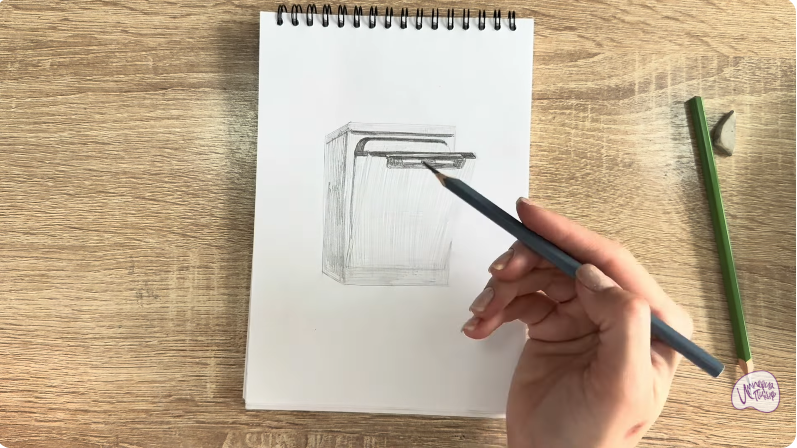 Рисуем Посудомоечная машина