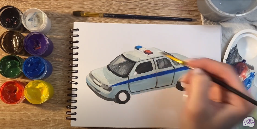 Рисуем Машина ДПС