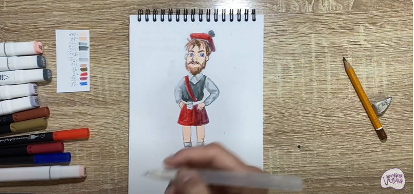 Рисуем Шотландец