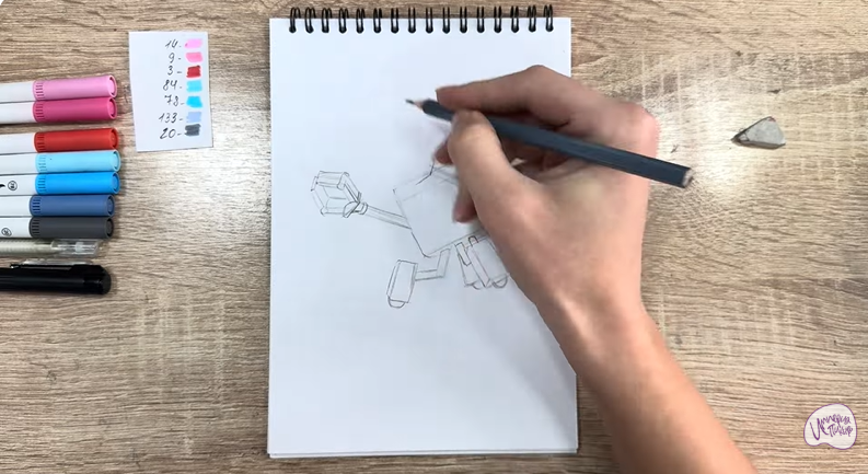 Рисуем Тяга из "Живой гараж"