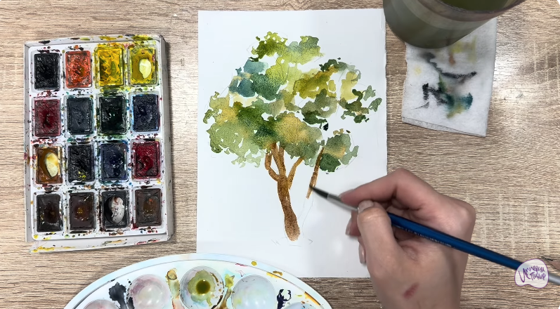 Рисуем Бархат амурский