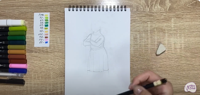 Рисуем Принцесса Фиона из "Шрека"