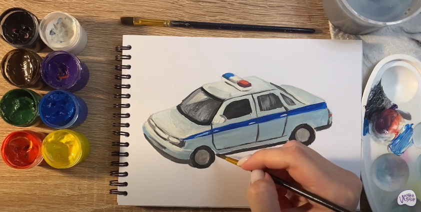 Рисуем Машина ДПС