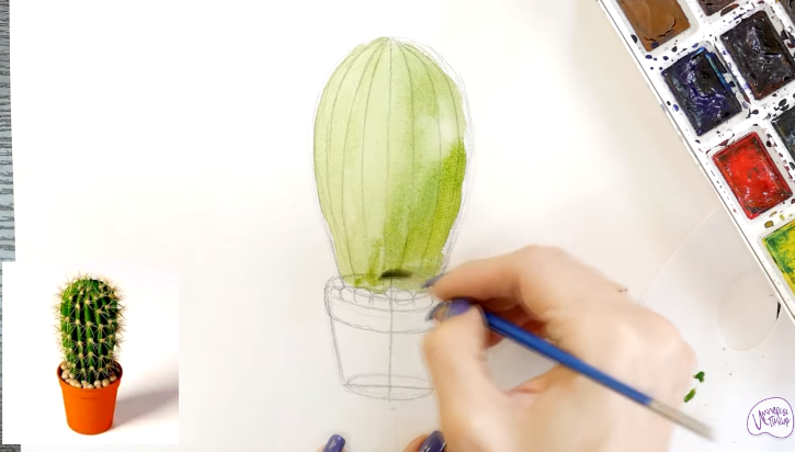 Рисуем Кактус