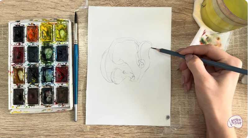 Рисуем Вешенки