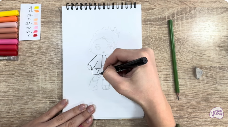 Рисуем Эмбер Синнамон