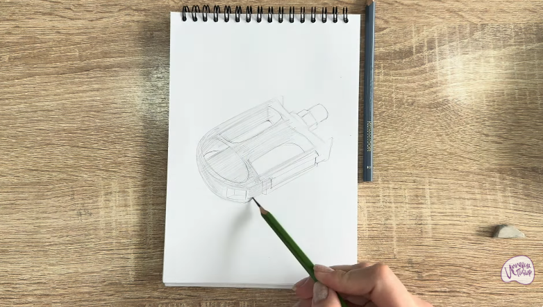 Рисуем Педаль велосипеда