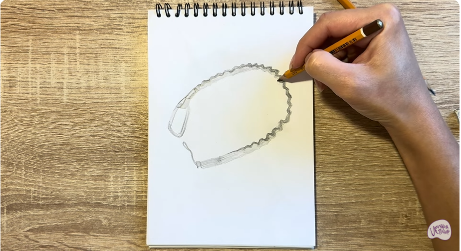 Рисуем Эластичная стропа