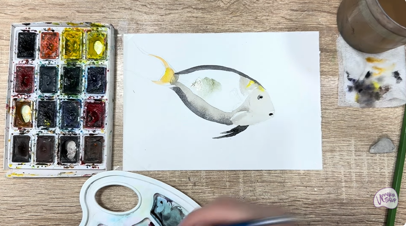 Рисуем Рыба-хирург