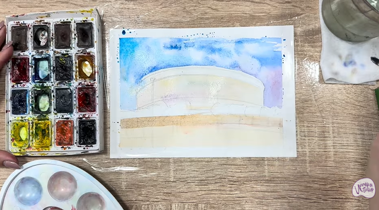 Рисуем Стадион Краснодар