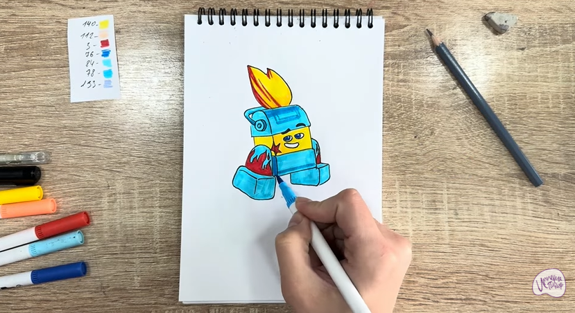 Рисуем Диз из "Живой гараж"