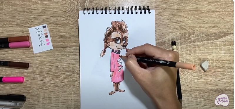 Рисуем Винни из "Монстры на каникулах"