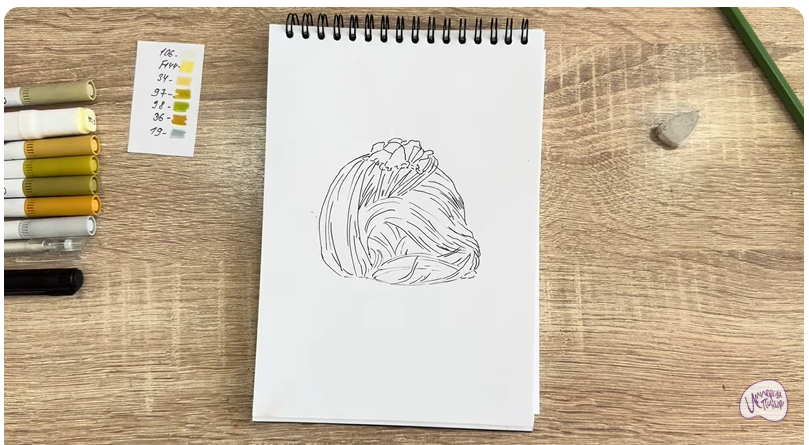 Рисуем Пишмание с фисташками