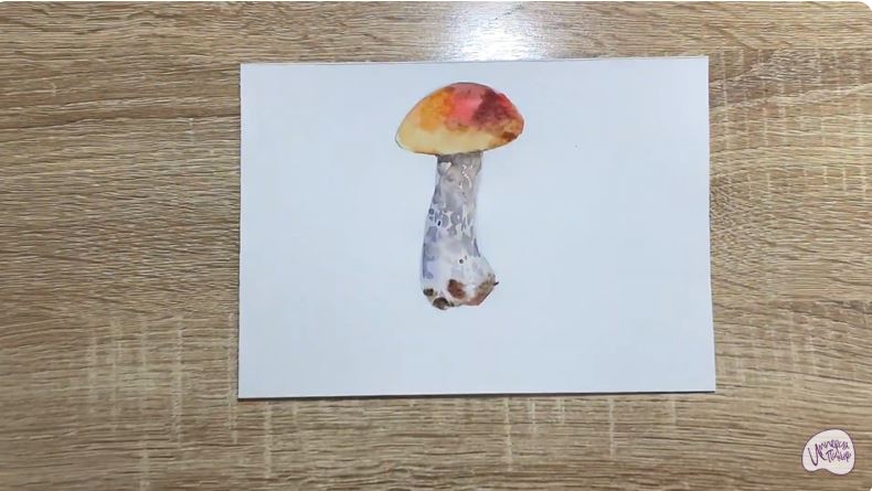 Рисуем Подосиновик