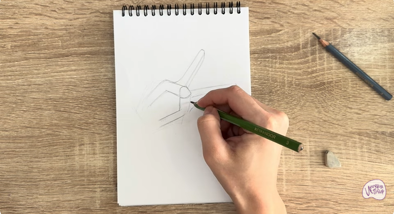 Рисуем Пластиковый зажим