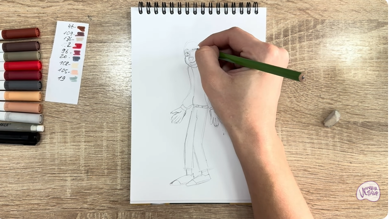 Рисуем Фил Динозавров из «Доктор Динозавров»