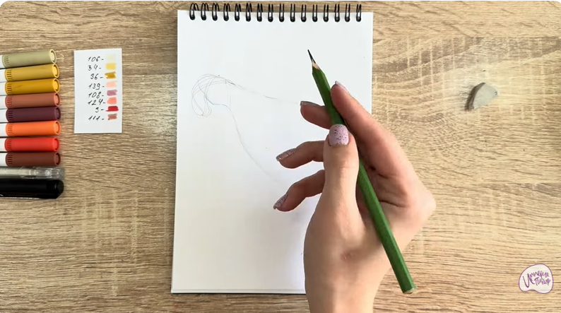 Рисуем Окорок